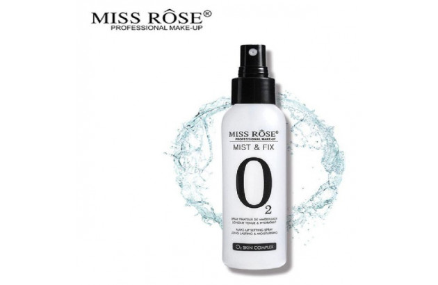 Miss Rose Mist & Fix O2 Spray Fixador De Maquiagem 125ml